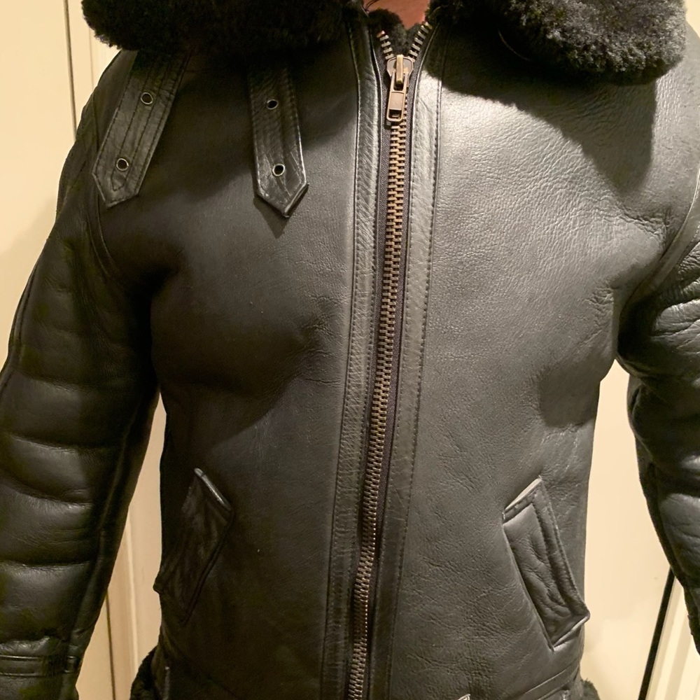 RUNWAY genuine leather & Sheepskin Bomber